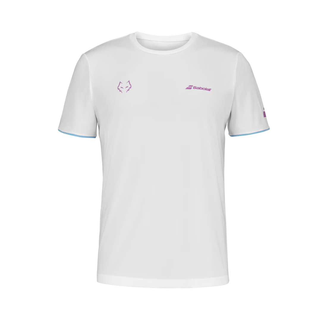 Babolat T-shirt Crew Neck Lebron White